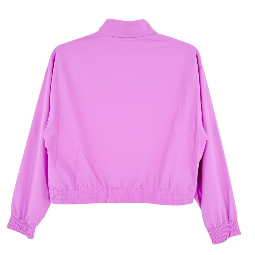 NWT Puma Women's Ripstop Pullover Relaxed Fit Wild Berry Lightweight Jacket Sz M - Picture 3 of 12